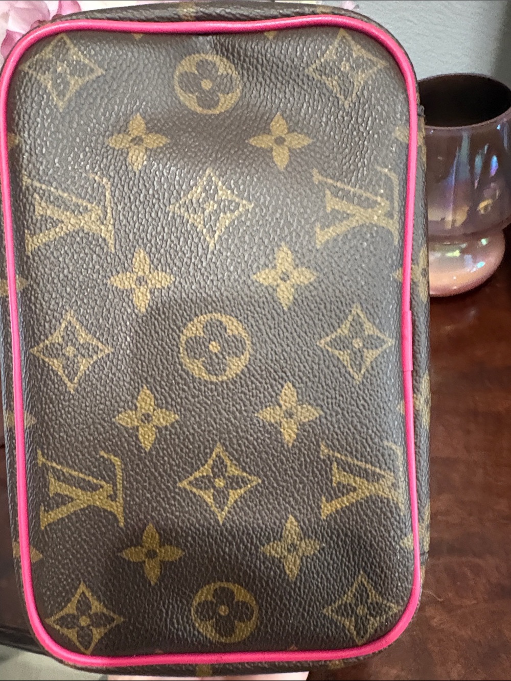 Louis Vuitton Monogram Vanity Case with Pink Trim - Picture 4 of 10